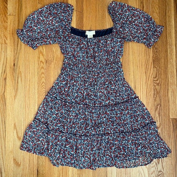 Altar'd State Dresses & Skirts - Altar'd State Floral Smocked Prairie Fit & Flare Mini Dress Women's Size Small